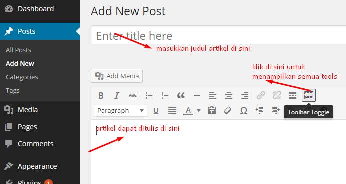 Cara Buat Konten / Postingan